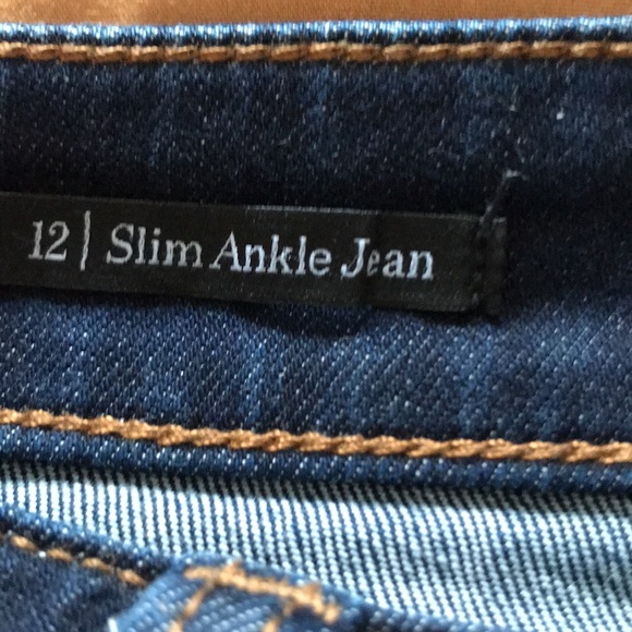 Talbots dark wash slim ankle jean - Picture 8 of 10